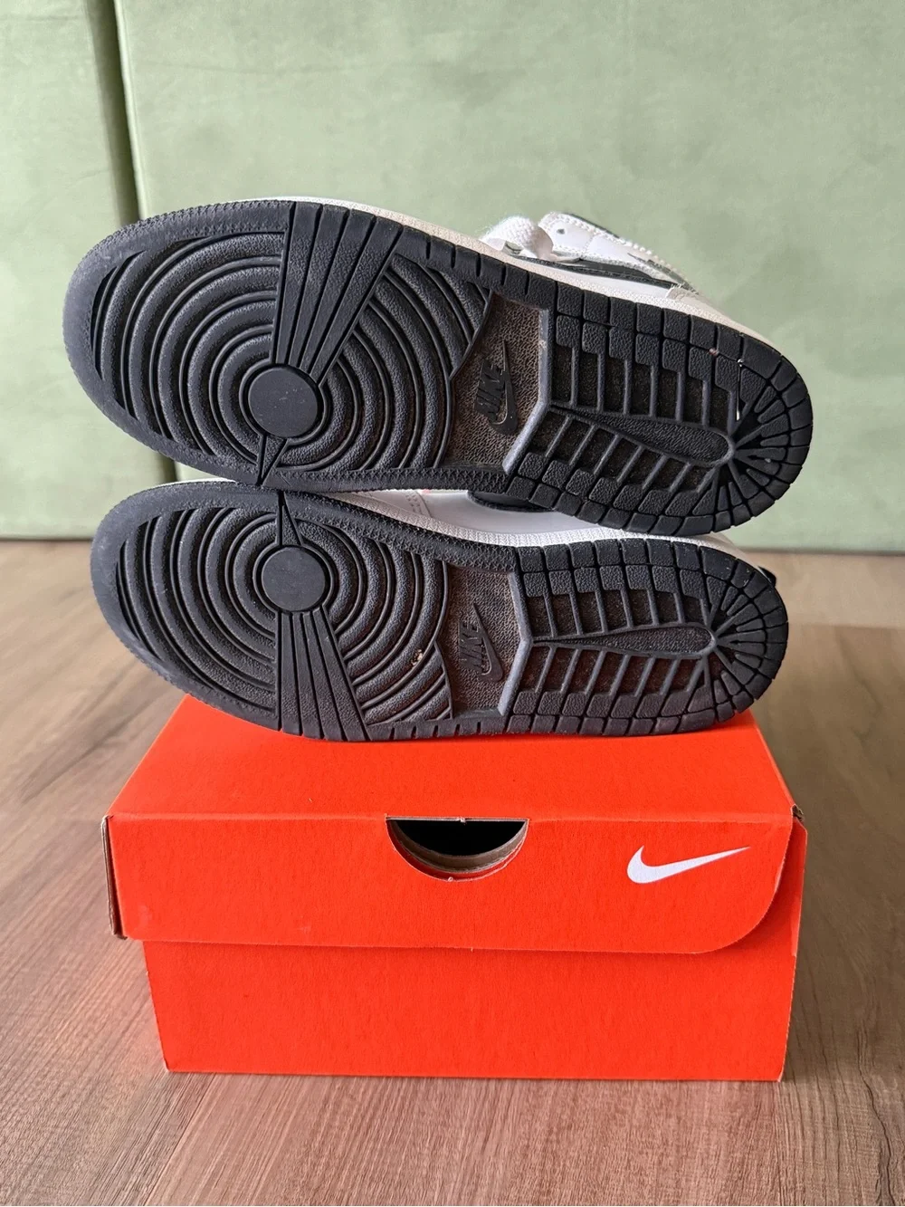 Nike Kids White and Black Jordan 1s (reverse pandas)
